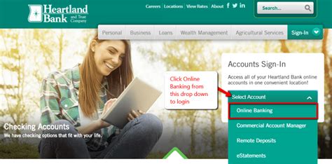 heartland bank and trust online login